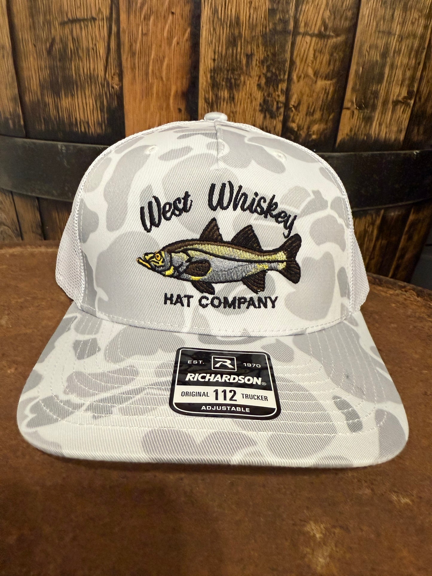 White camo snook - West Whiskey Hat Fishing Edition