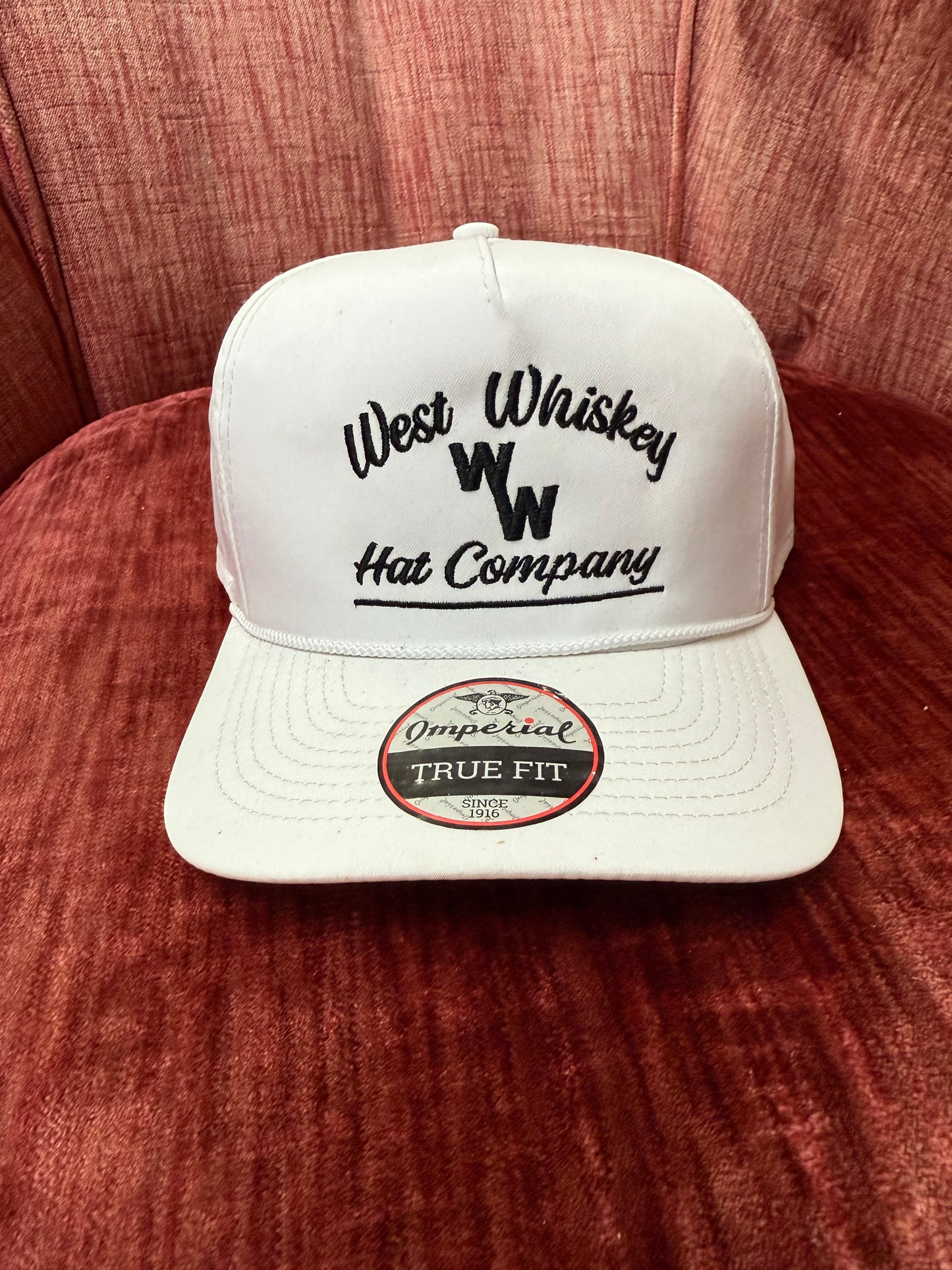 White with Black - West Whiskey Hat