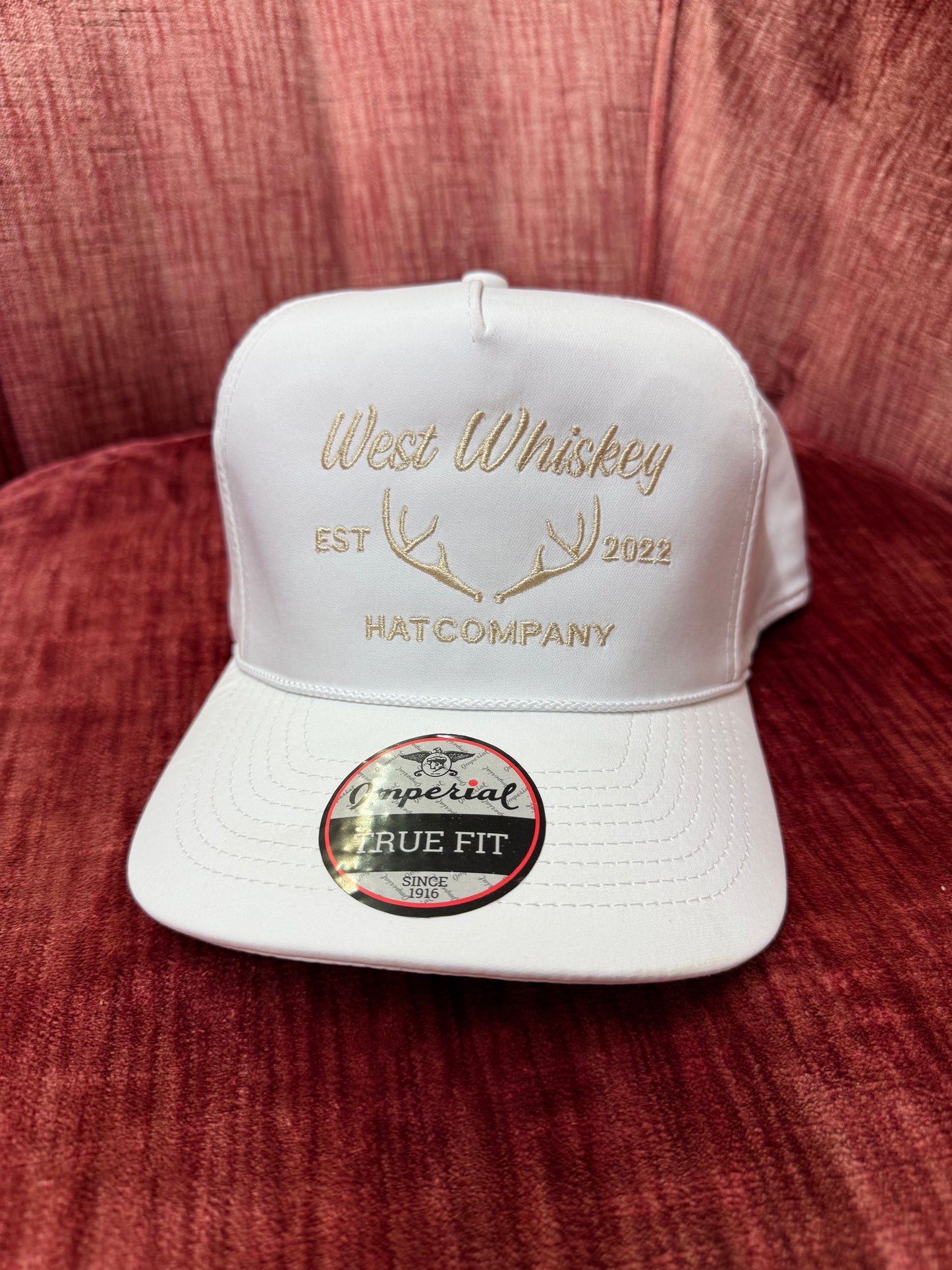 White with Gold - West Whiskey Hat