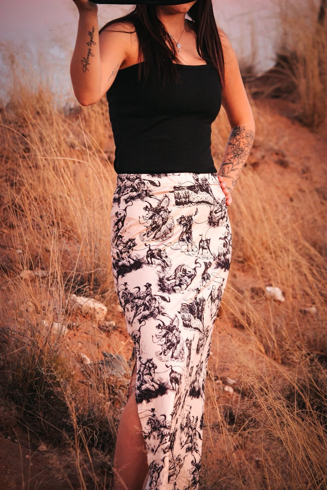 Cowboy western skirt