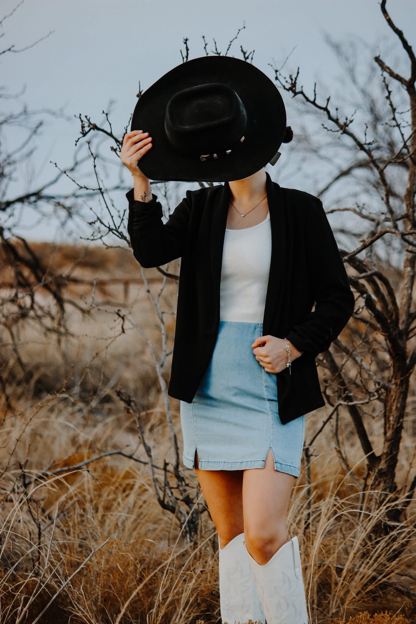 Black cardigan