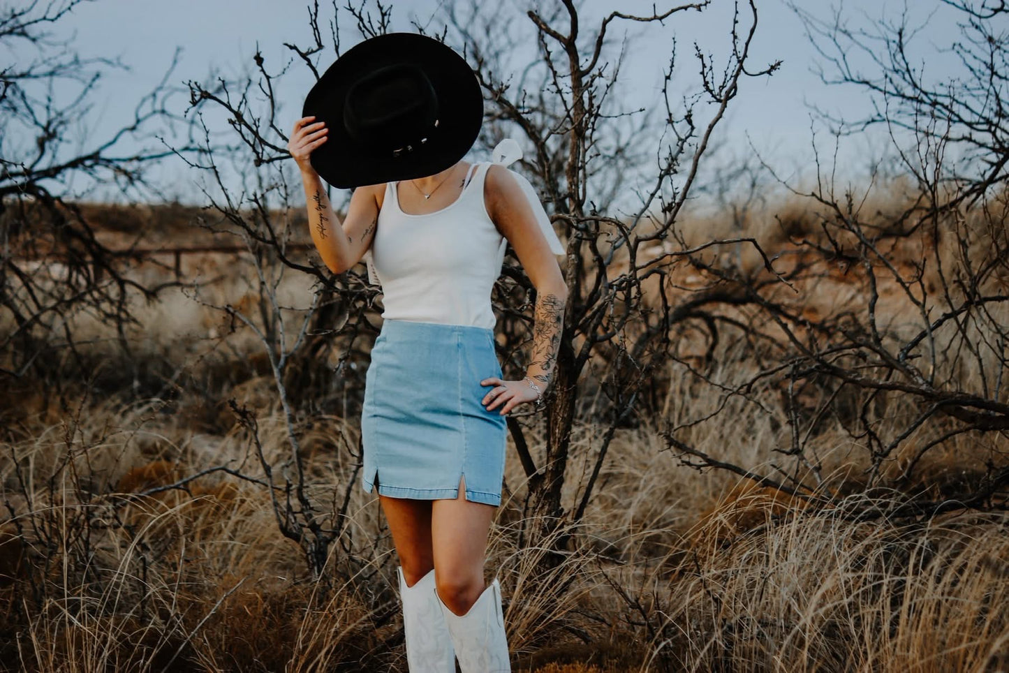 Denim skirt