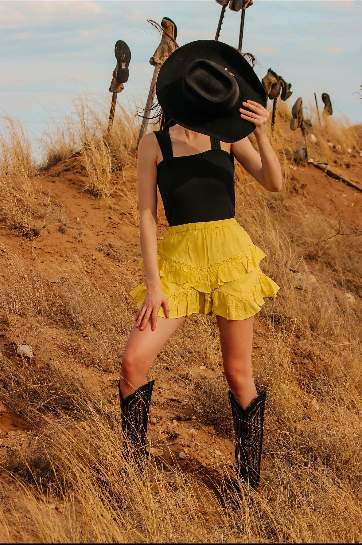 Yellow skirt