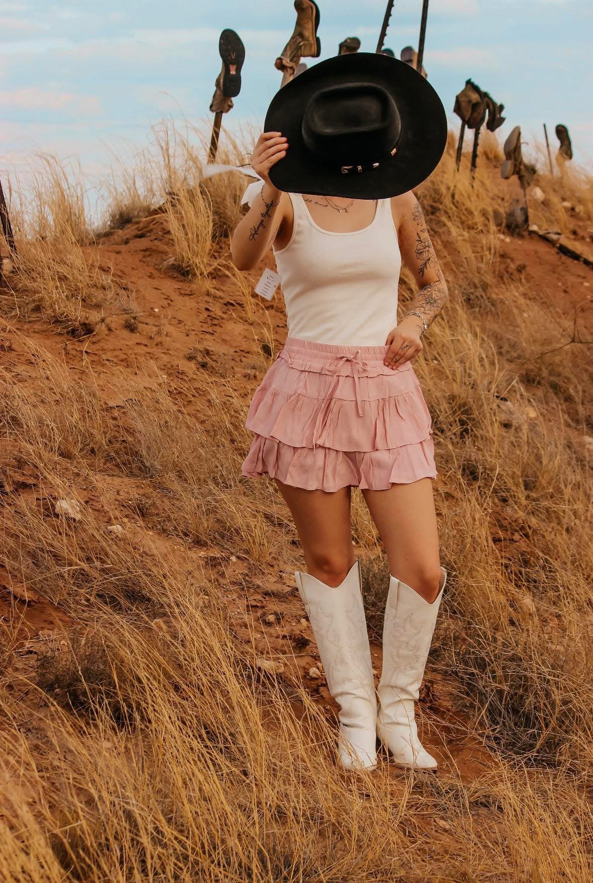 Light pink skirt