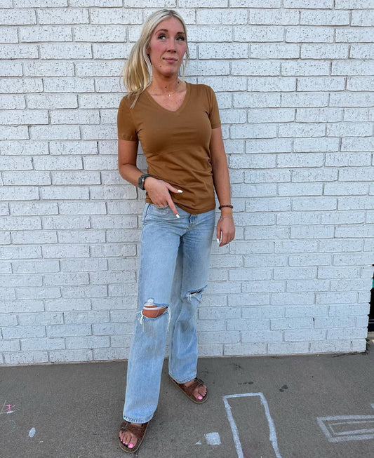 Camel  basic tee