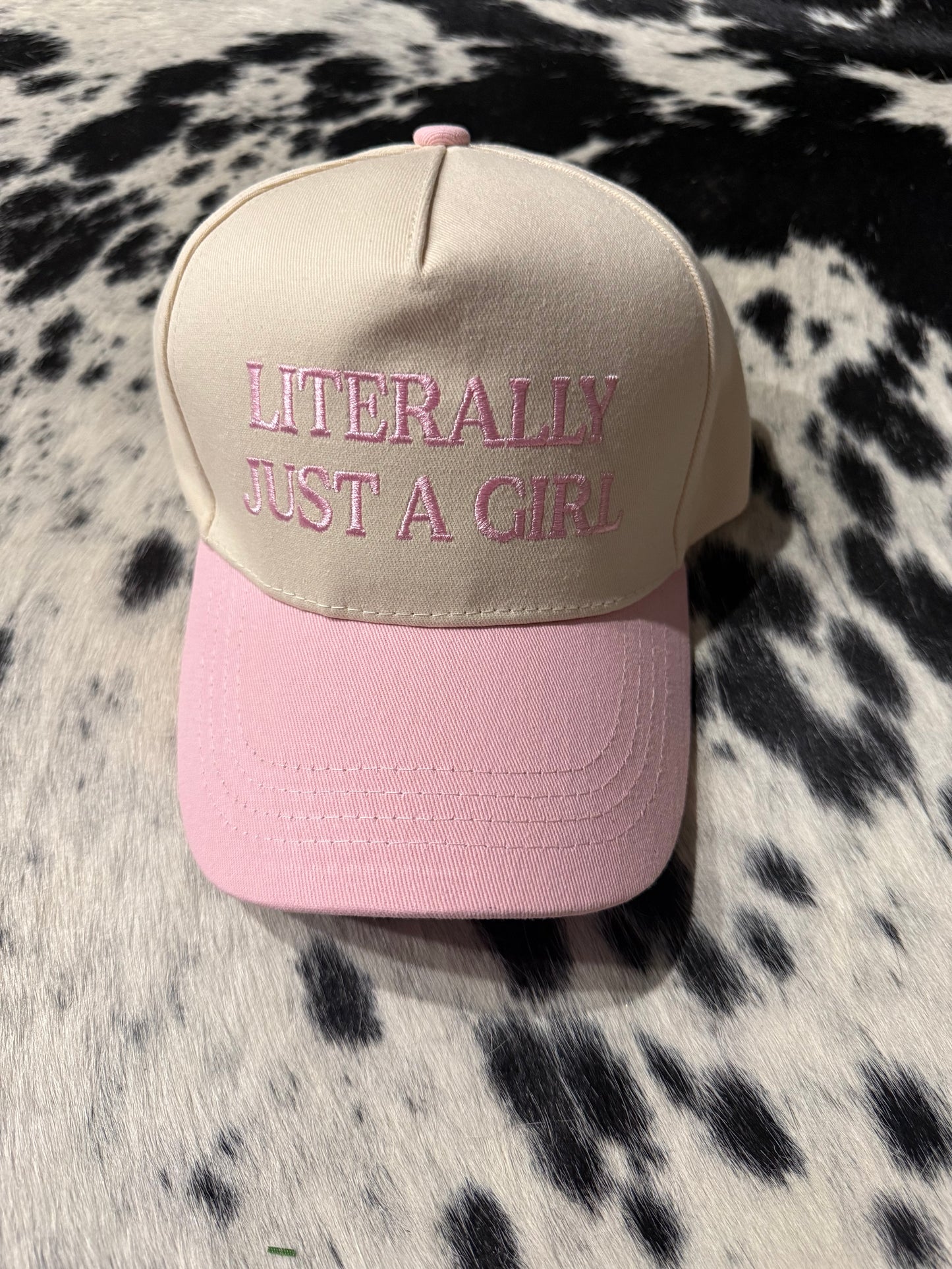Literally Just A Girl Hat - pink