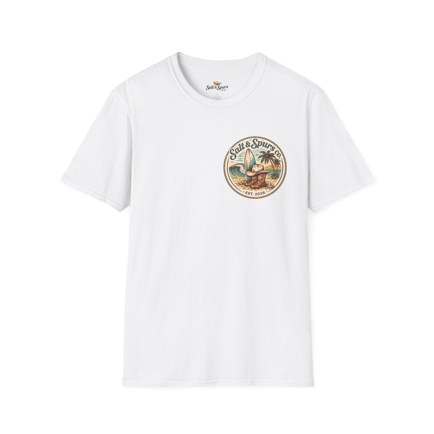 Salt & Spurs Surf Turtle T-Shirt | Coastal Cowboy Beach Graphic