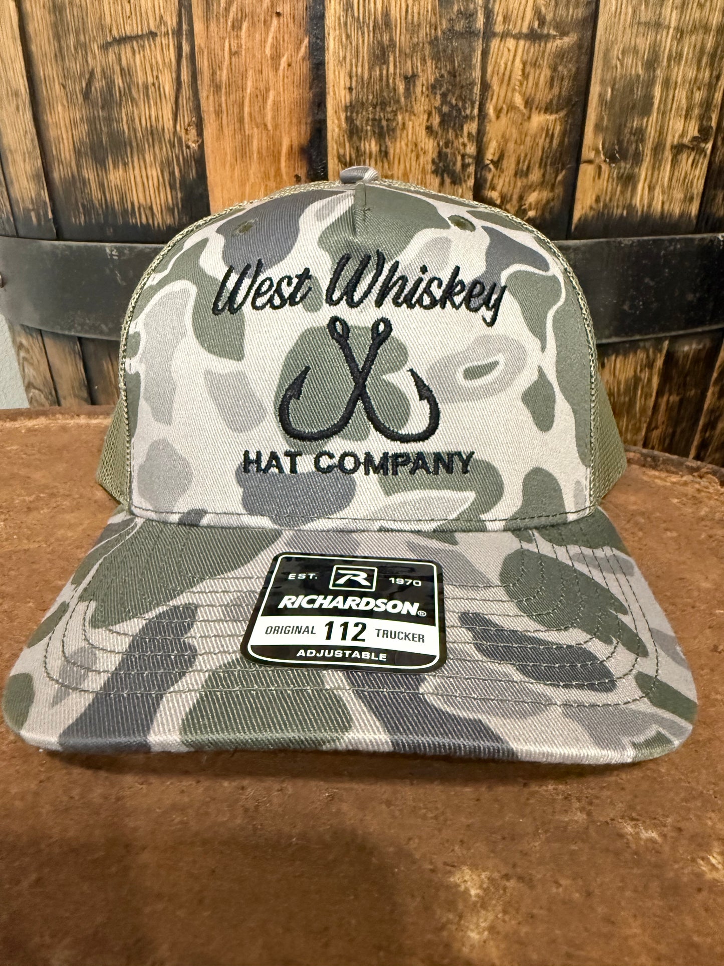 Duck camo hooks - West Whiskey Hat Fishing Edition