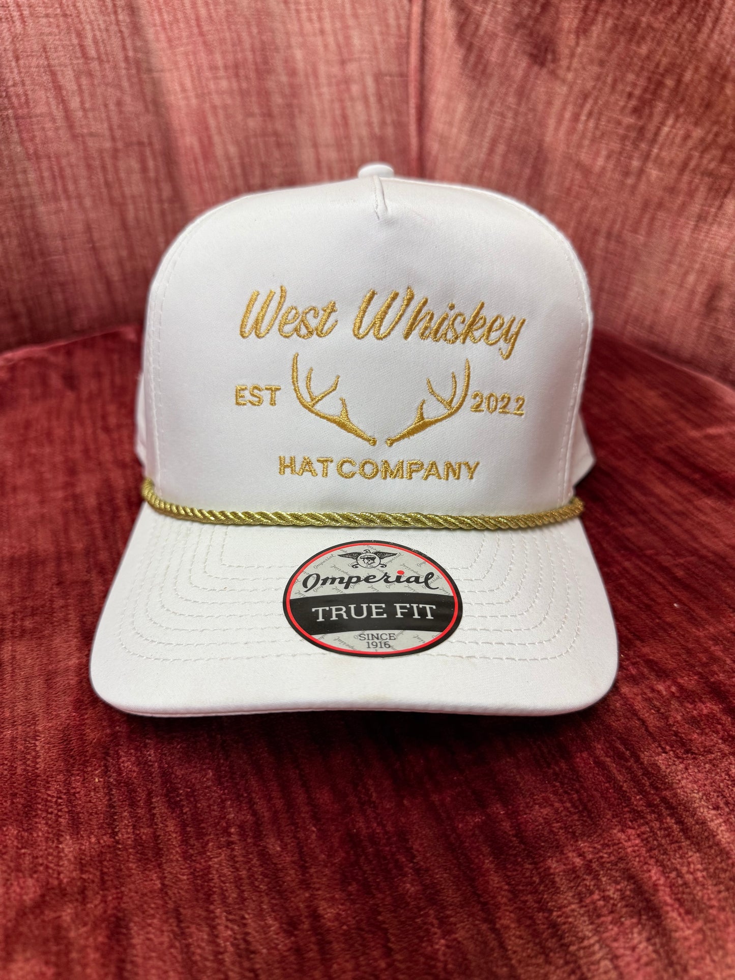 White with Gold - West Whiskey Hat