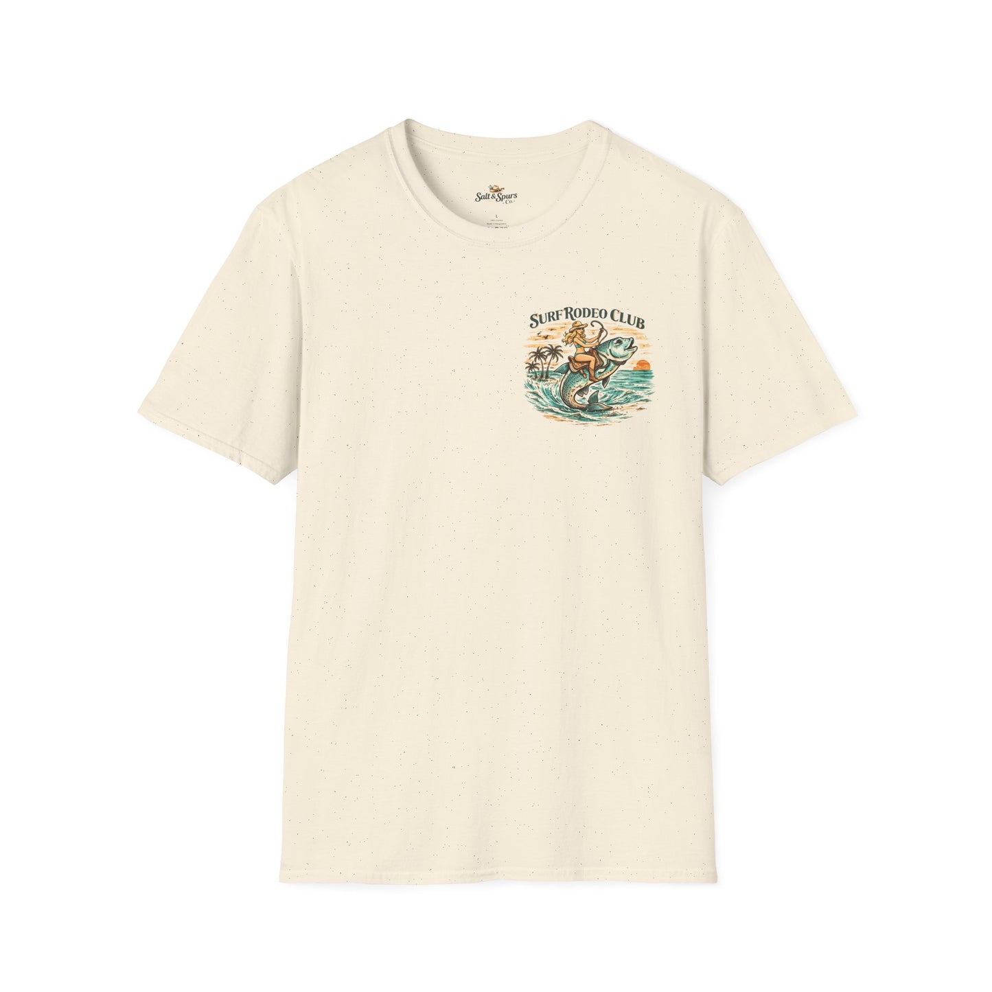 Surf Rodeo Club T‑Shirt — Vintage Surf Fish Rider Graphic Tee