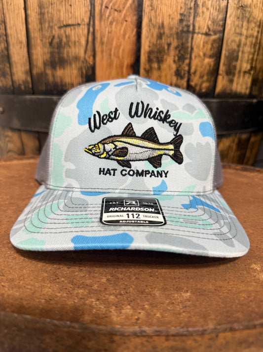 Blue camo snook - West Whiskey Hat Fishing Edition