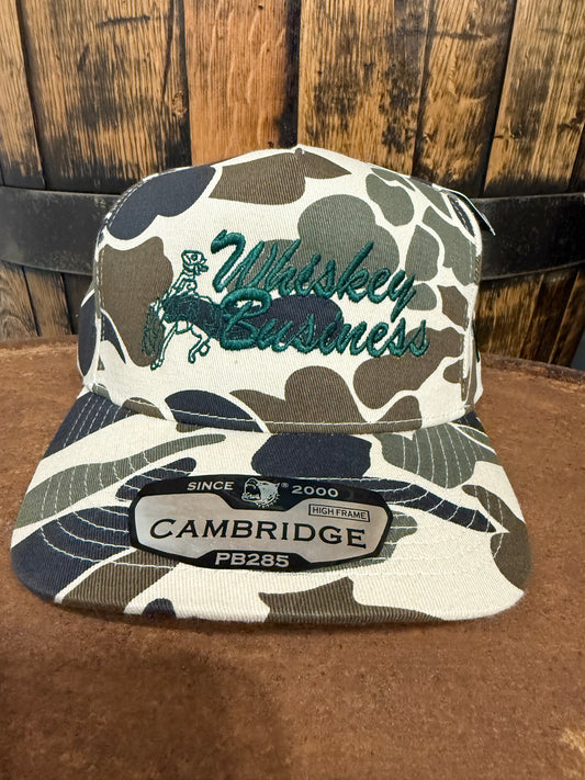 White Camo Whiskey Business  - West Whiskey Hat