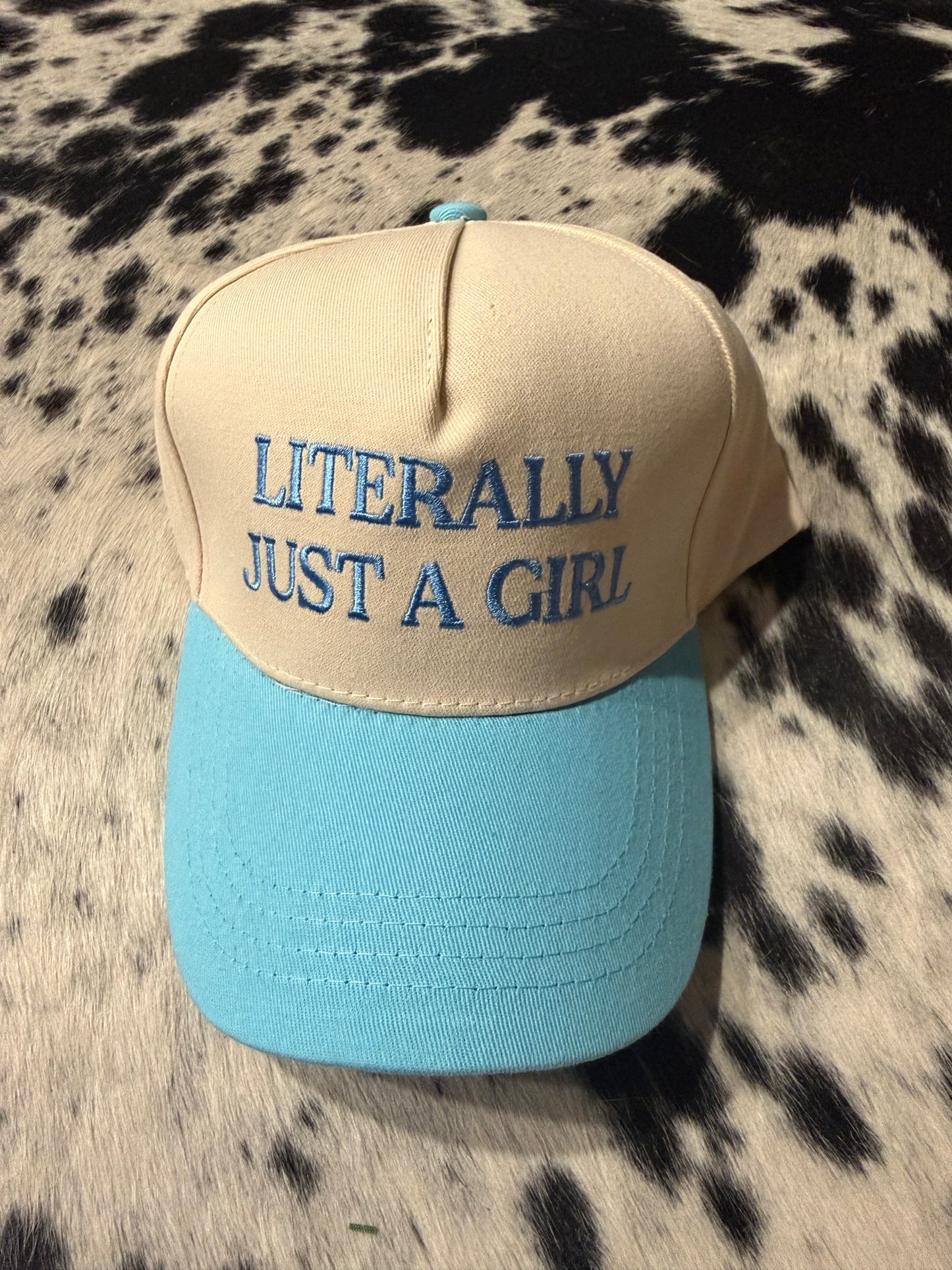 Literally Just A Girl Hat - blue
