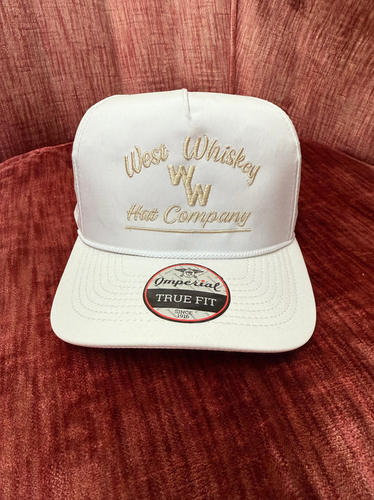 White with Gold - West Whiskey Hat