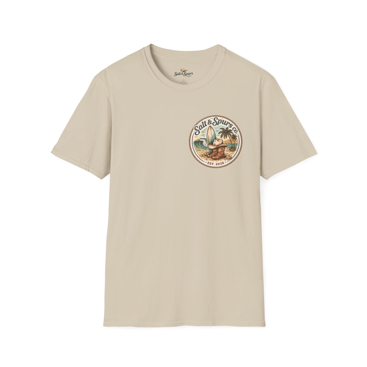 Salt & Spurs Surf Turtle T-Shirt | Coastal Cowboy Beach Graphic