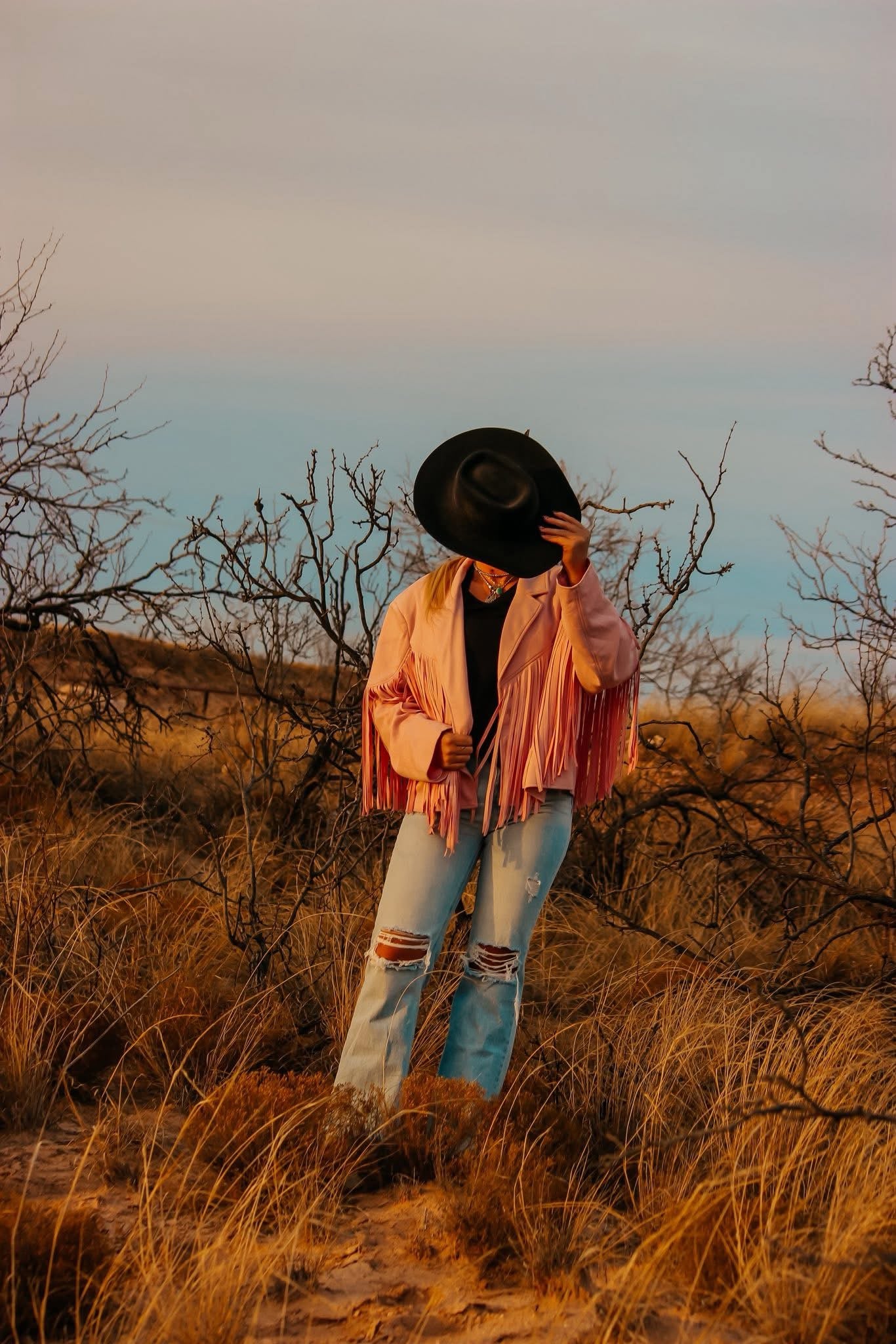 Pink Fringe Jacket