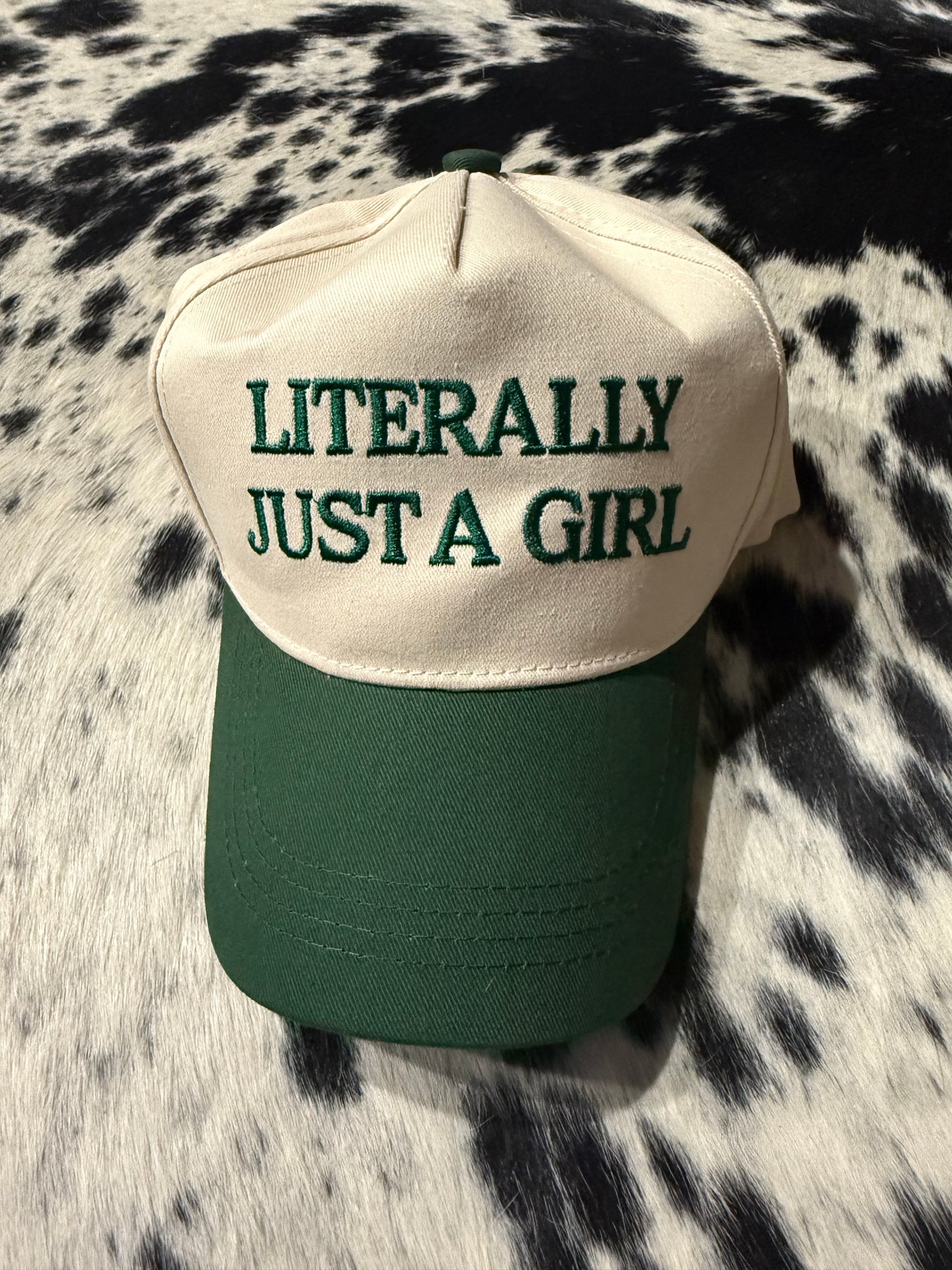 Literally Just A Girl Hat - green