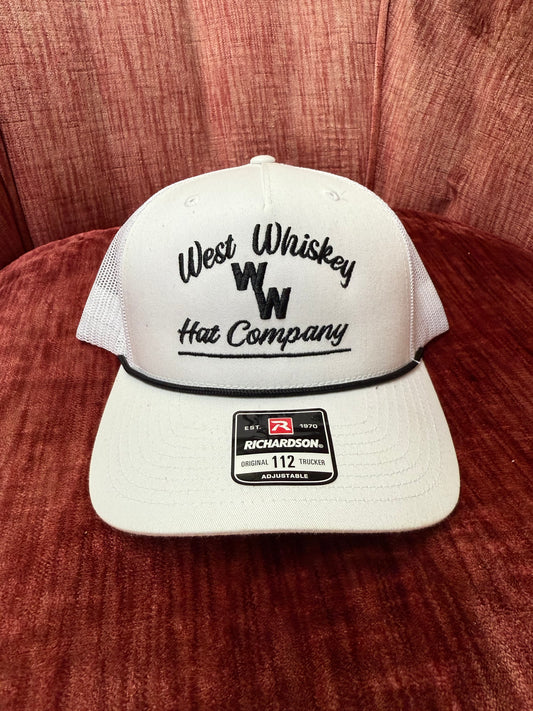 White with Black - West Whiskey Hat