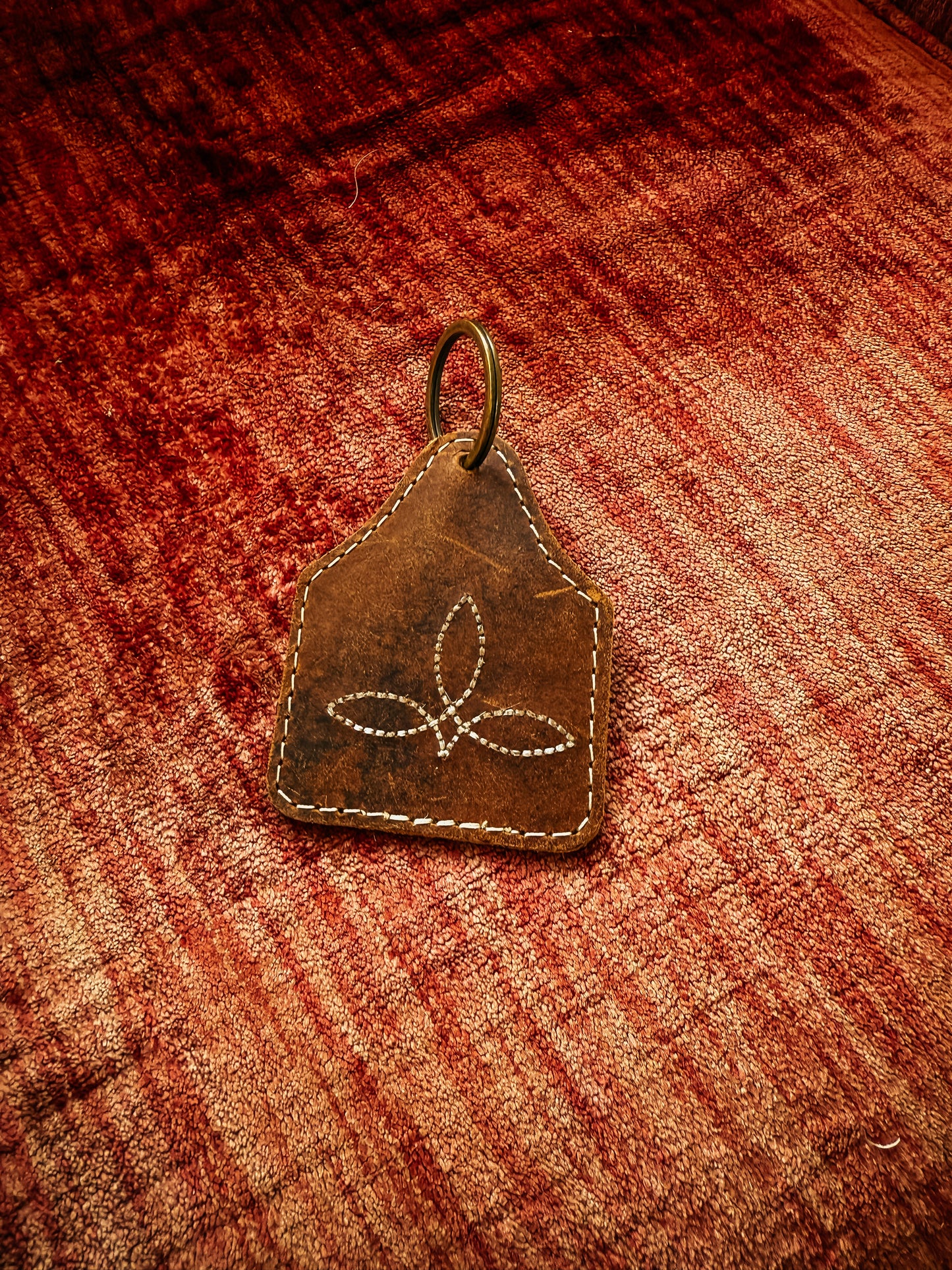 Boot stitch keychains
