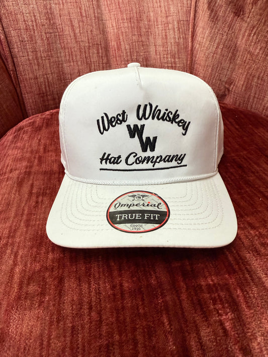 White with Black - West Whiskey Hat