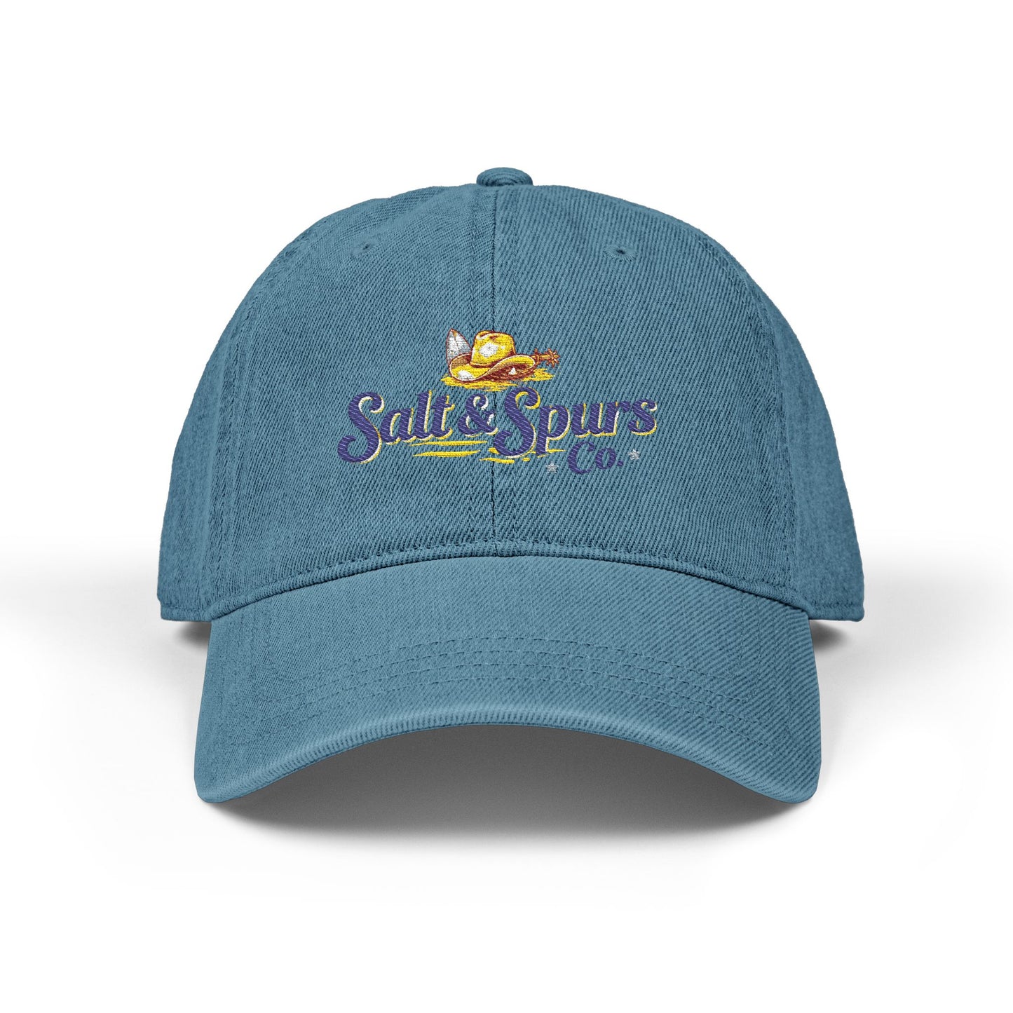 Denim Hat — Salt & Spurs Co. Embroidered Casual Baseball Cap