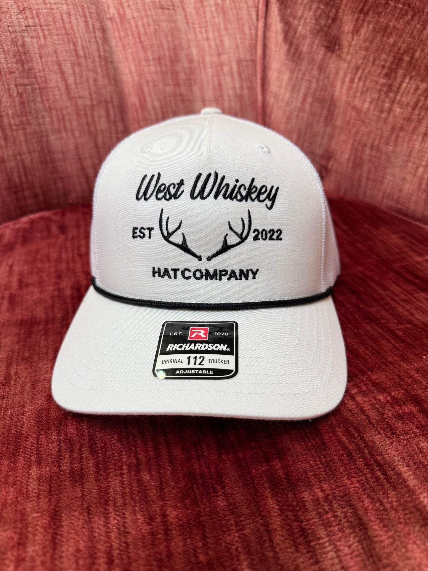 White with Black - West Whiskey Hat