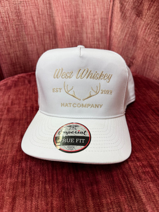 White with Gold - West Whiskey Hat