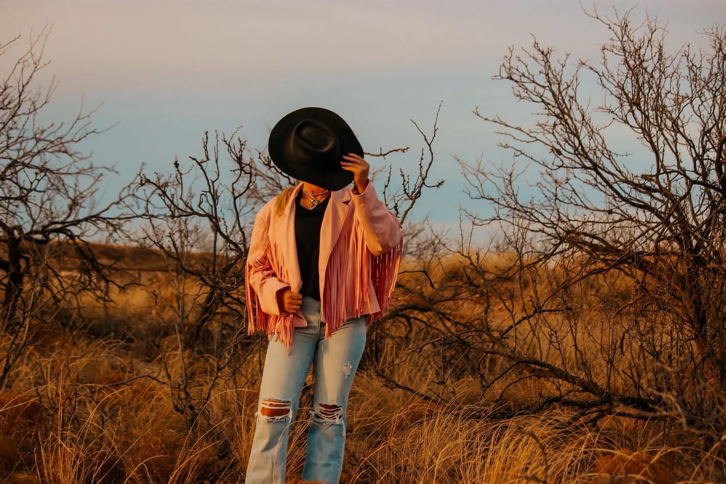 Pink Fringe Jacket