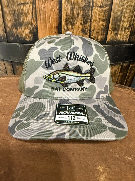 Duck camo snook - West Whiskey Hat Fishing Edition