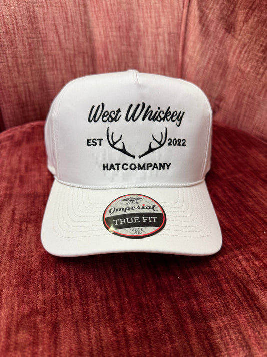White with Black - West Whiskey Hat