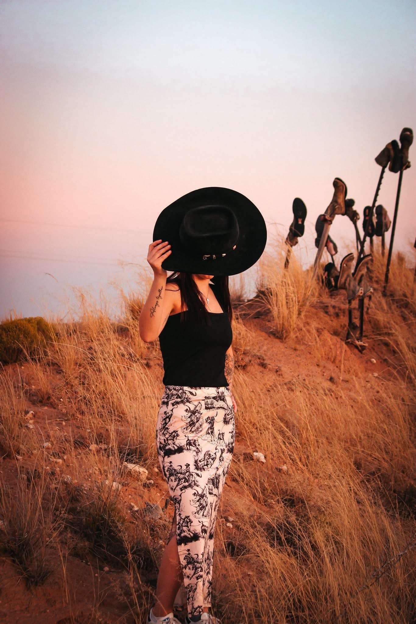 Cowboy western skirt