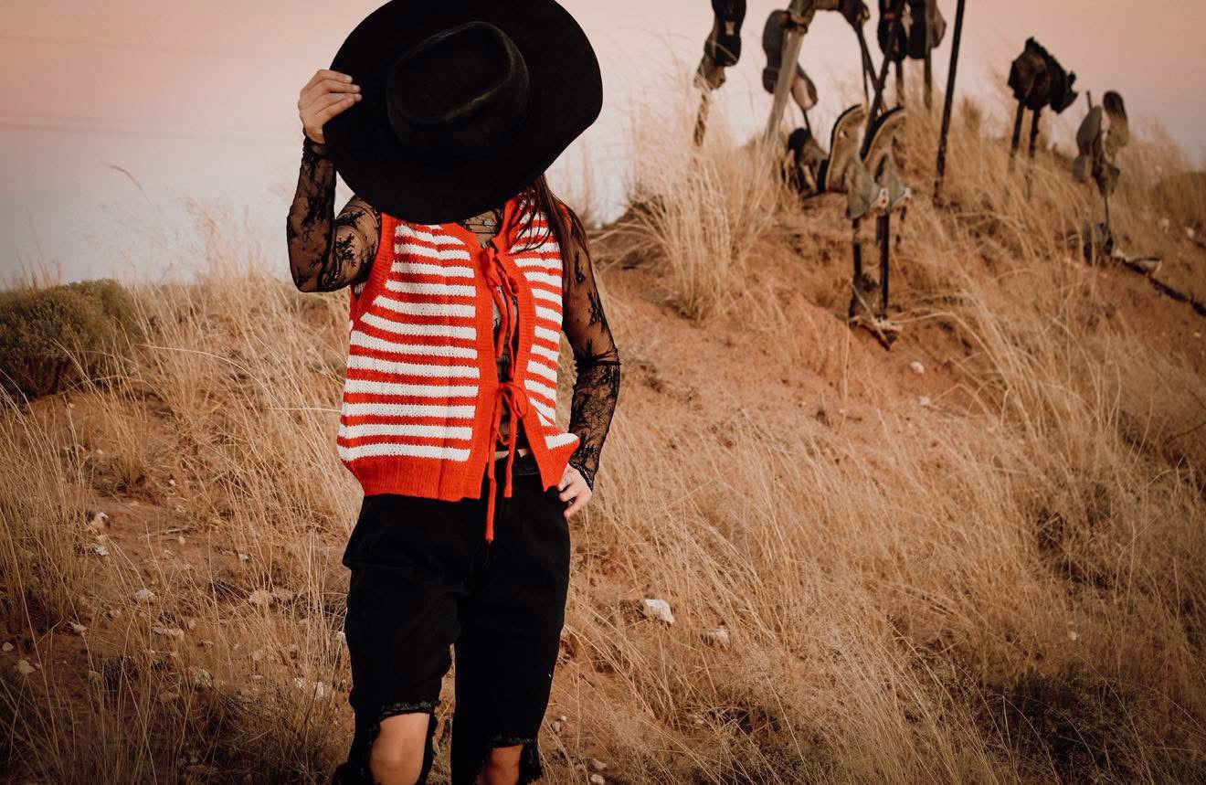 Red/White stripe vest