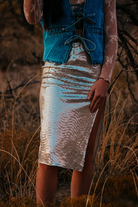Sequin skirt