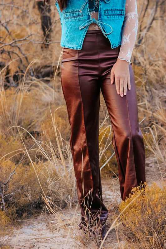 Brown Leather Pants