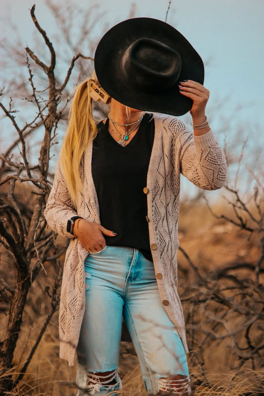 Cream cardigan