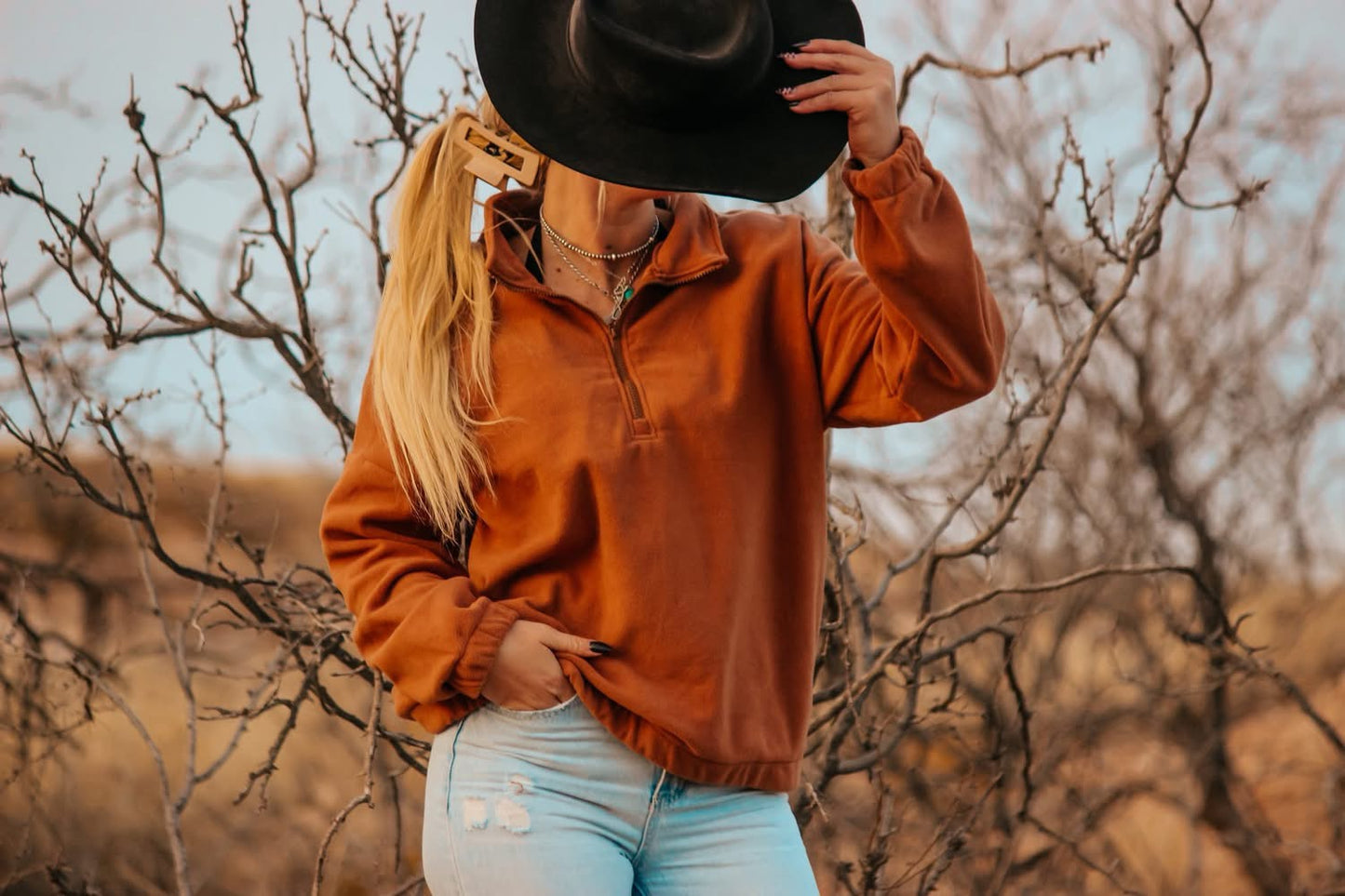 Camel Quarter Zip