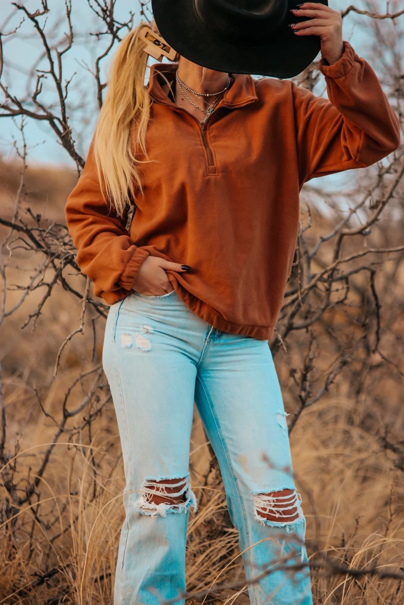Camel Quarter Zip