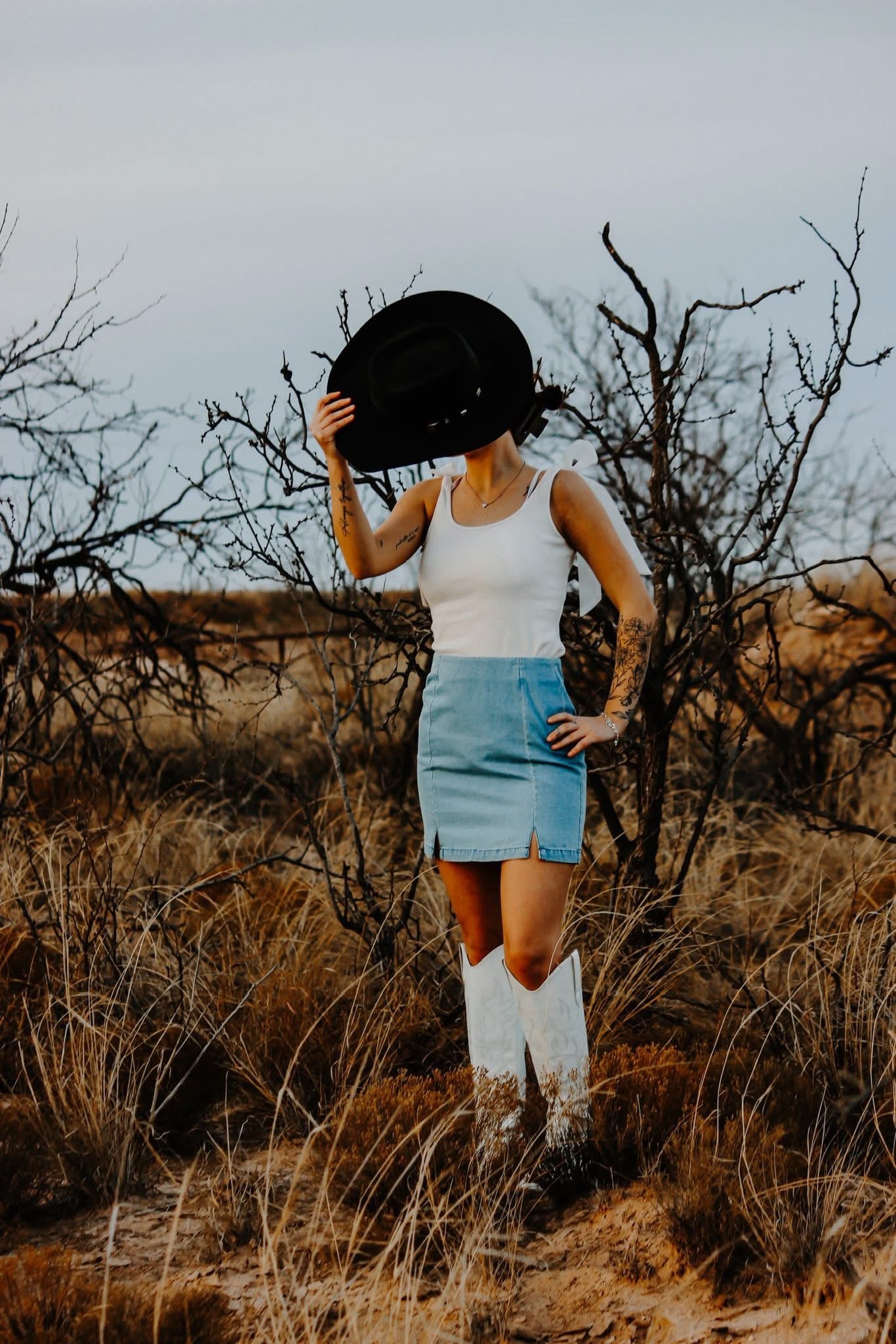 Denim skirt