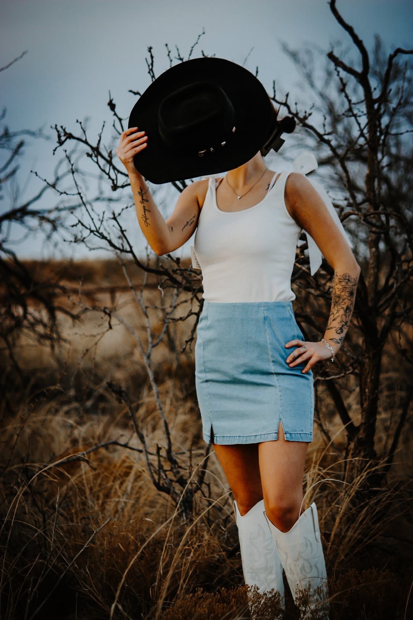 Denim skirt