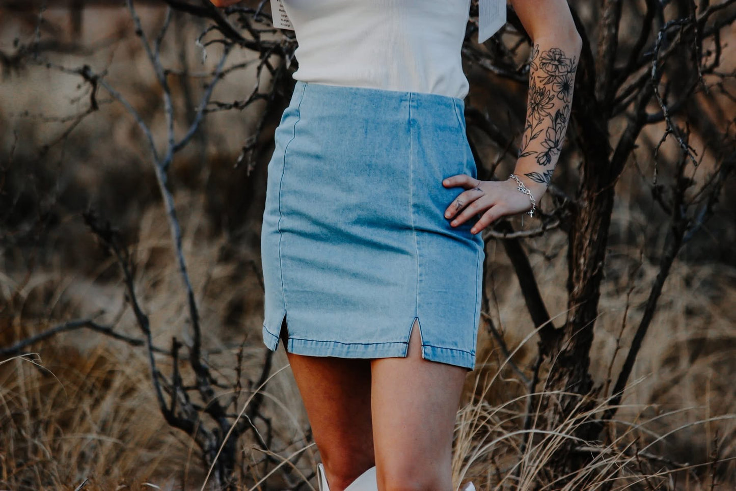 Denim skirt