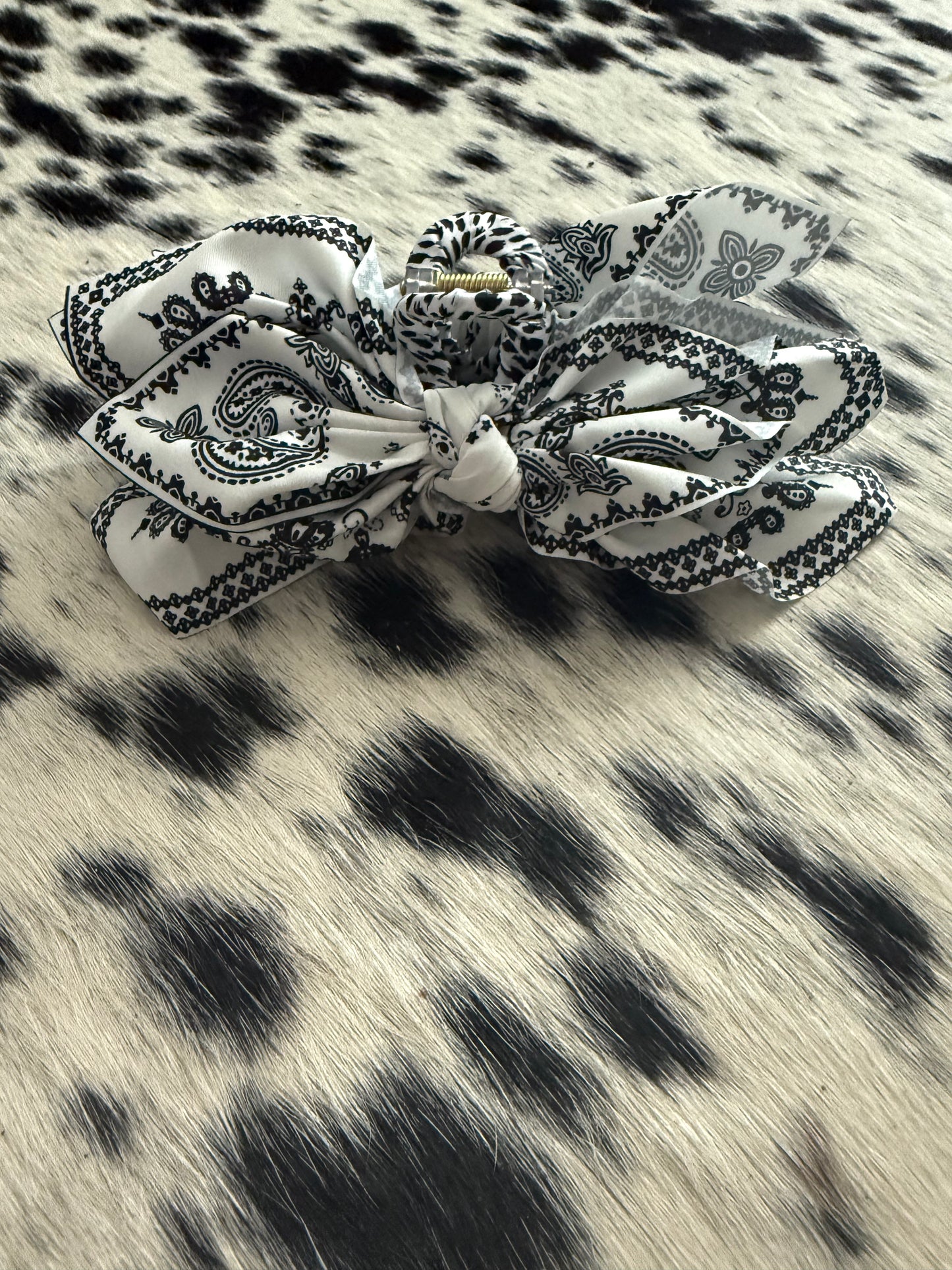 Western Bandana Hair Clip