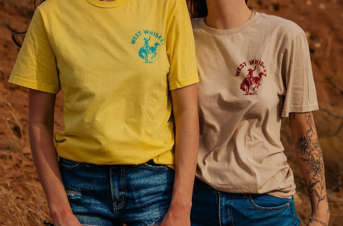 West Whiskey Tshirts - yellow