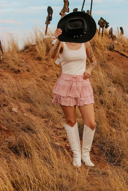 Light pink skirt