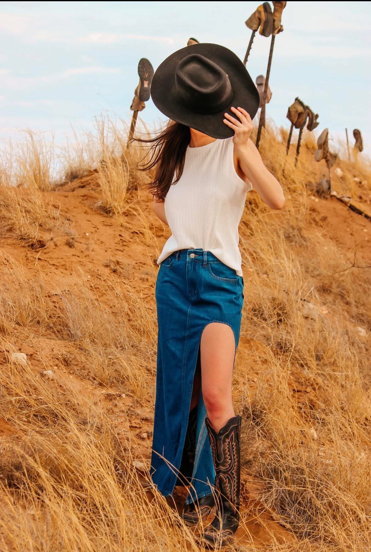 Denim skirt