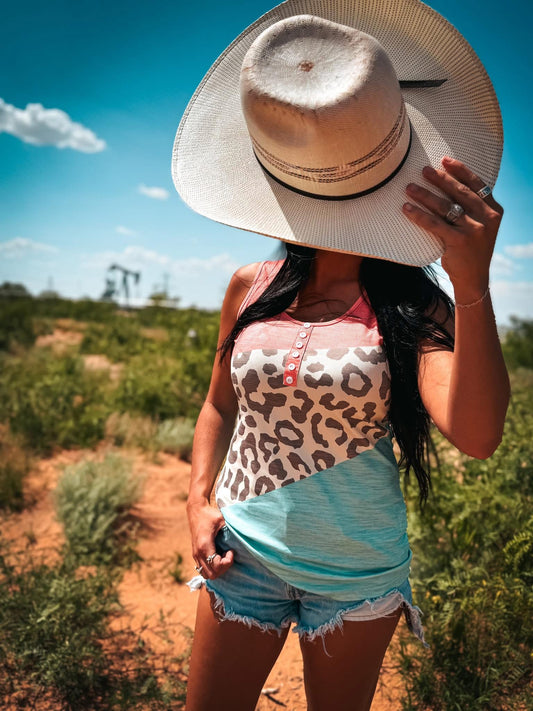 Multicolor Cheetah tank